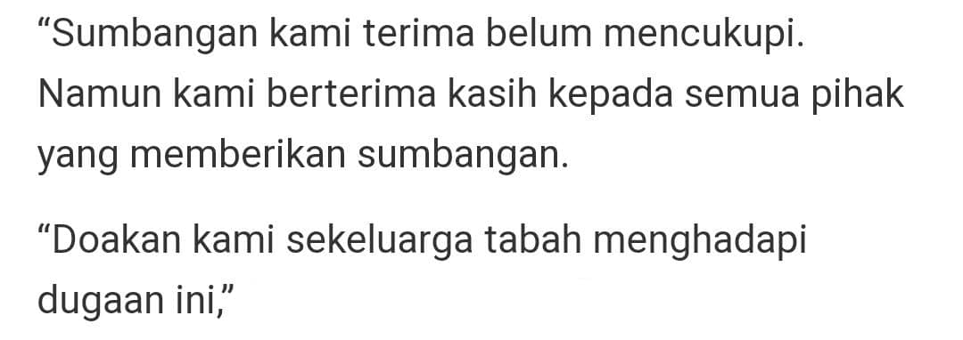 Diuji Lahir Usus Atas Paru-Paru, Siti Aisyah Akhirnya Dijemput Ilahi..