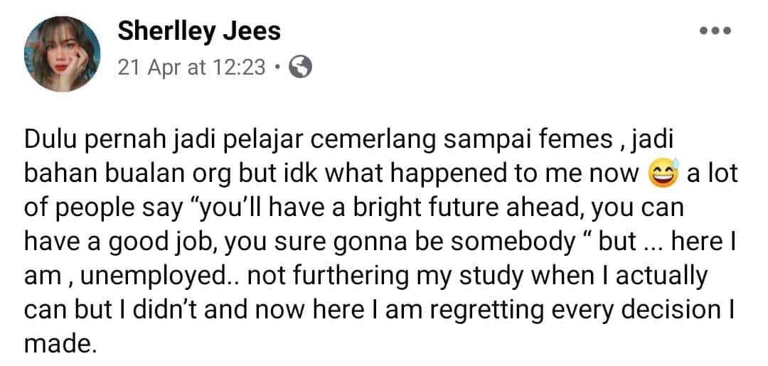 Dulu Pandai Sampai Jadi Student Popular, Kini Tergamam Kenangkan Masa Depan..
