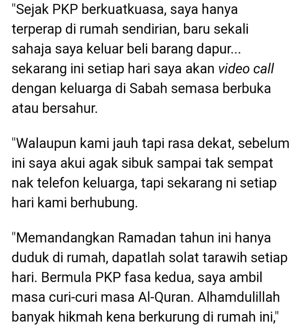 Terdetik Pakai Tudung Di Bulan Ramadan, Zizi Kirana Sedih Ada Netizen Kecam..