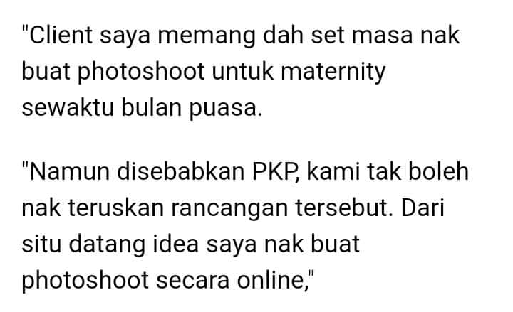 PKP Cetus Idea Online Photoshoot, Ibu Hamil Teruja Hasilnya Memukau