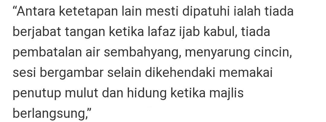 Pengantin Usah Bersedih Lagi, Kini Anda Boleh Nikah Masa PKP Tapi Syaratnya…