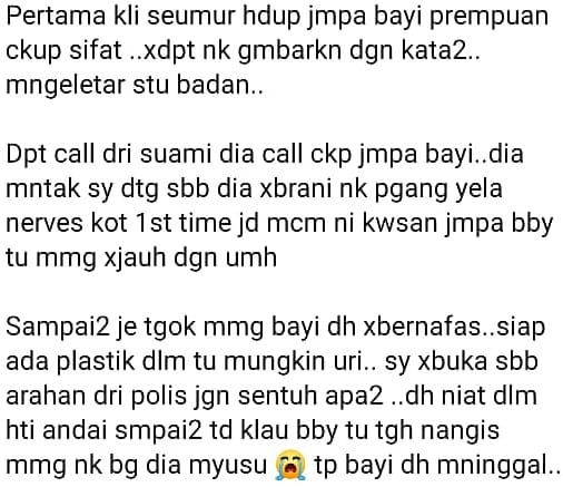 Tragedi Bayi Tak Berdosa Dibuang Awal Ramadan, Mak Ayahnya Didakwa Mencurigakan