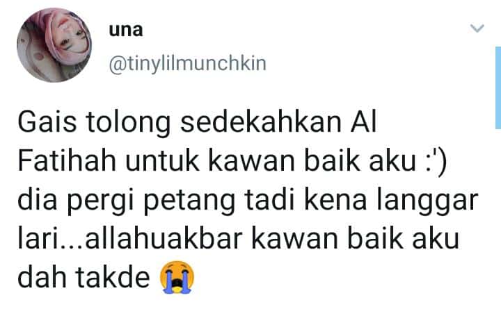 “Kenapa Tak Cakap Nak Tinggalkan Aku” – Gadis Luluh Kawan Baik Pergi Selamanya