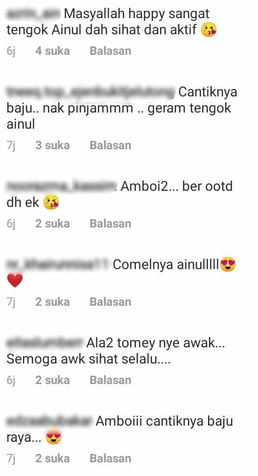 Semakin Sihat & Semangat, Ainul Mardhiah ‘Ootd’ Raya Comel Habis