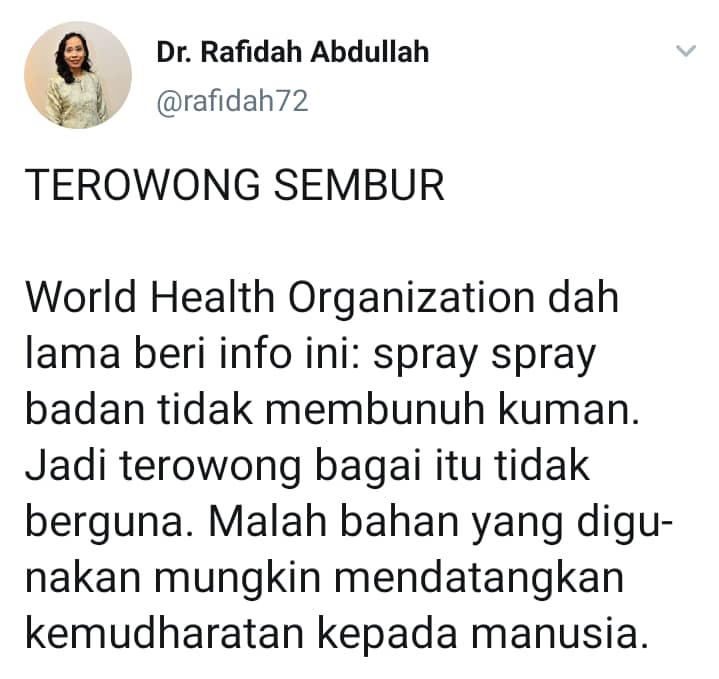Konon ‘Terowong Sembur’ Hapuskan Kuman, Rupanya Mata & Mulut Boleh Dapat Bahana