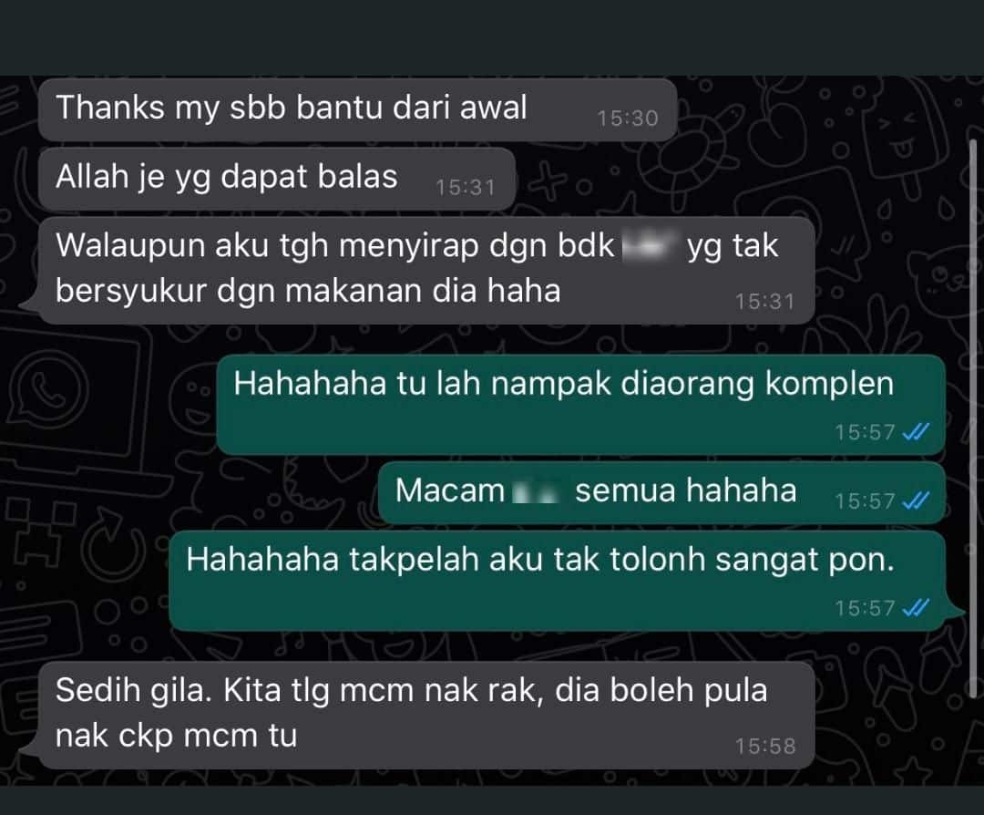 “Sedih Gila…”-Budak U Merungut Standard Makanan PKP, Si Pemberi Akui Menyirap