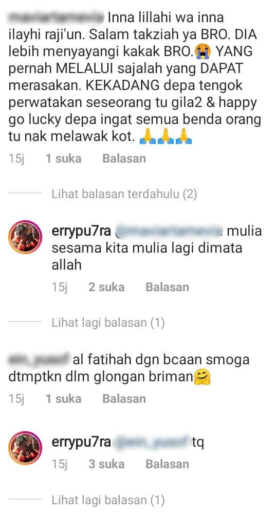 Kakak Temui Ilahi & Keluarga Tak Dapat Ziarah, Erry Putra Diperli Isu Sensitif