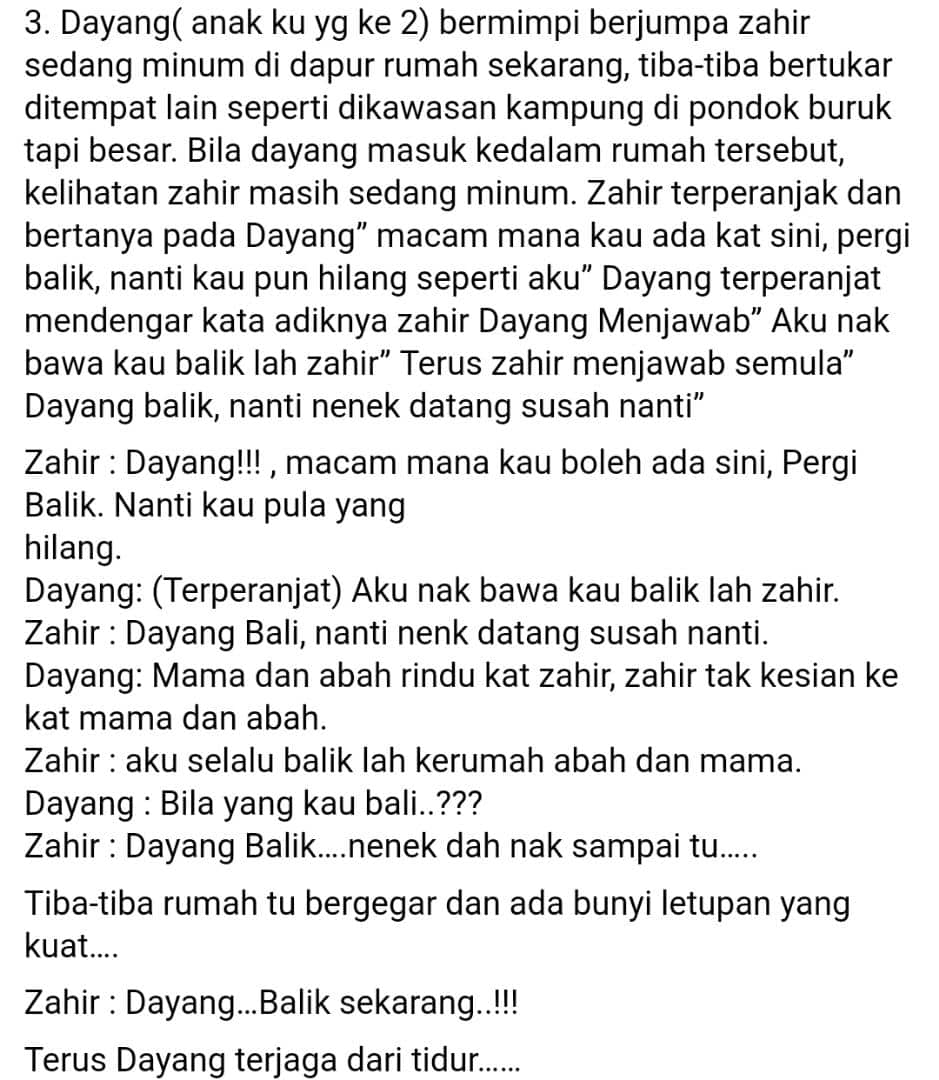 “Pulangkan Anak Aku..” – Sudah Setahun Tanpa Khabar, Bapa Mimpi Zahir Tersenyum
