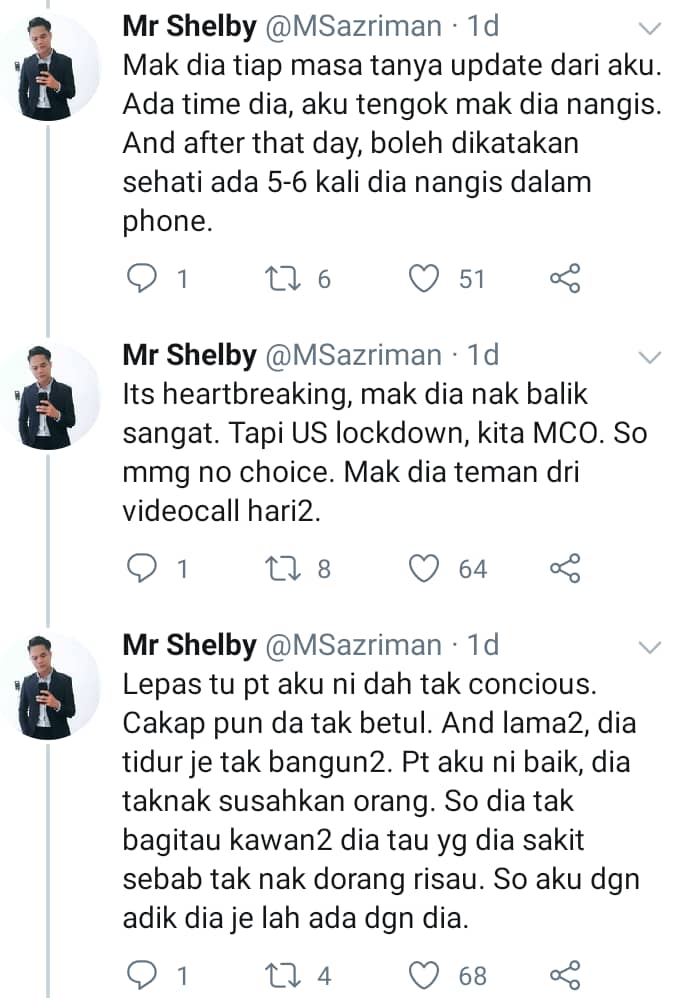 Mak Ayah Tersekat Di AS,Akhirnya Hanya Mampu Video Call Ketika Anak Dikebumikan