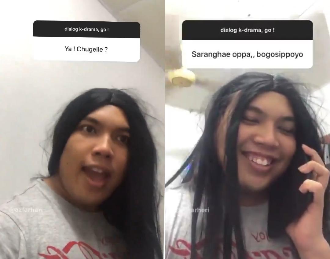 Feeling Lebih Acting Ala-Ala Kdrama Padahal Merapu, Remaja Ini Buat Ramai Dekah