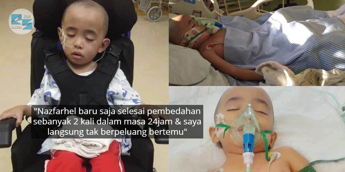 “Abang Tinggal Semua..”–Ibu Sebak Anak Hidap Kanser Otak Tahap 4 Akhirnya Pergi