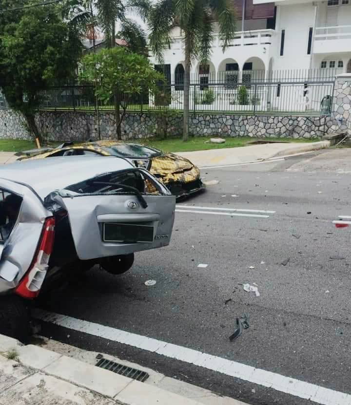 Lepas Remuk Dihentam, Pemilik Lamborghini Gantikan Ibu Tunggal Kereta Baru..