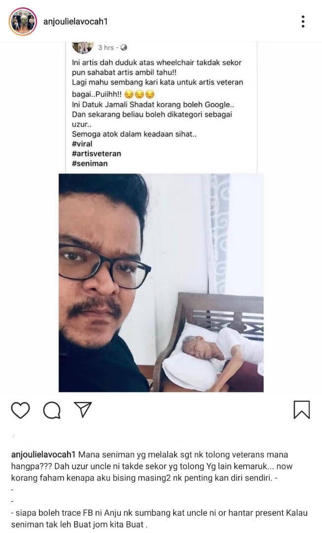 “Artis Ni Lama Duduk Atas Wheelchair, Takde 1 Pun Rakan Artis Ambil Tahu”-Cucu