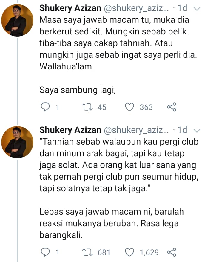 "Sah Tak Solat Isyak Aku Tadi, Malam Tu Pergi Clubbing 