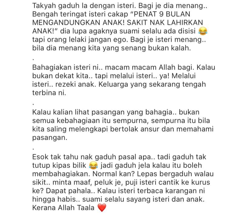“Bini Marah Pun Tetap Buat Kerja Rumah”- Nak Bahagia Kena Saling Faham Tugas