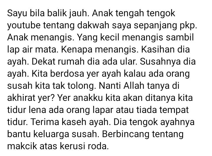 “Kita Dosa Tak Tolong Orang Susah?”-Anak Ebit Lew Menangis Lihat Dakwah Bapanya