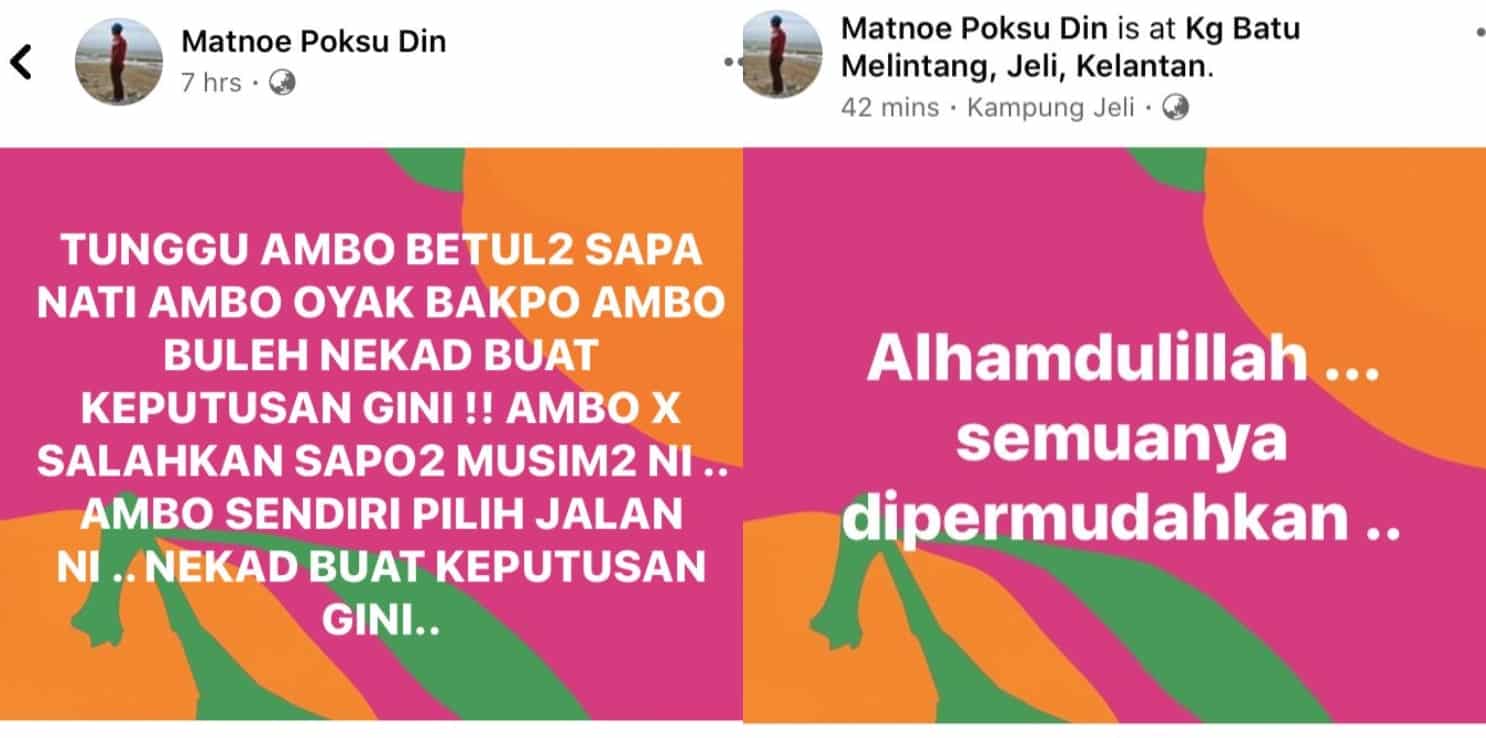 Nekad Jalan Kaki Balik Kelantan, Bini Kantoi Dapat Tahu Lepas Tengok Live Video