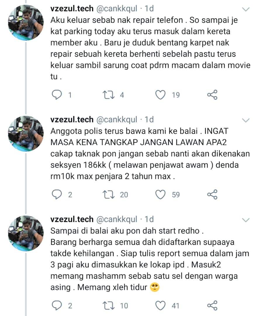 Derita Dipenjara Ingkar PKP, Pemuda Bongkar Hakikat Ngeri Meringkuk Dalam Lokap