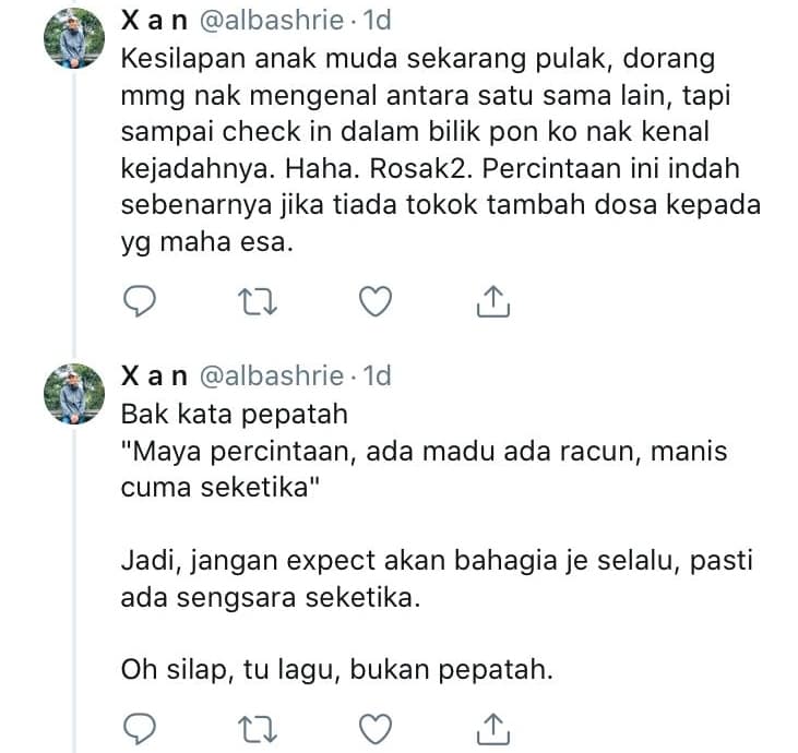 Sekarang Zaman Fitnah, Jangan Bercinta Kalau Tak Kenal Dengan Siapa Dia Bergaul