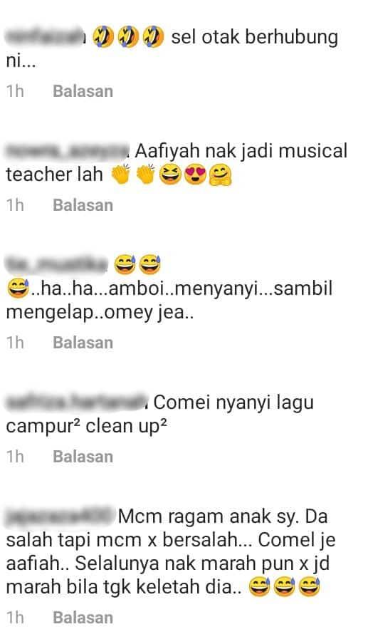 Sempat Ajak Nyanyi Sekali, Gelagat Aafiyah Lepas Kena Marah Memang Comel Habis