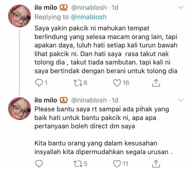 Tak Ada Siapa Berani Dekat, Pak Cik Tua Hidup Daif Setahun Lebih Di Parking PPR