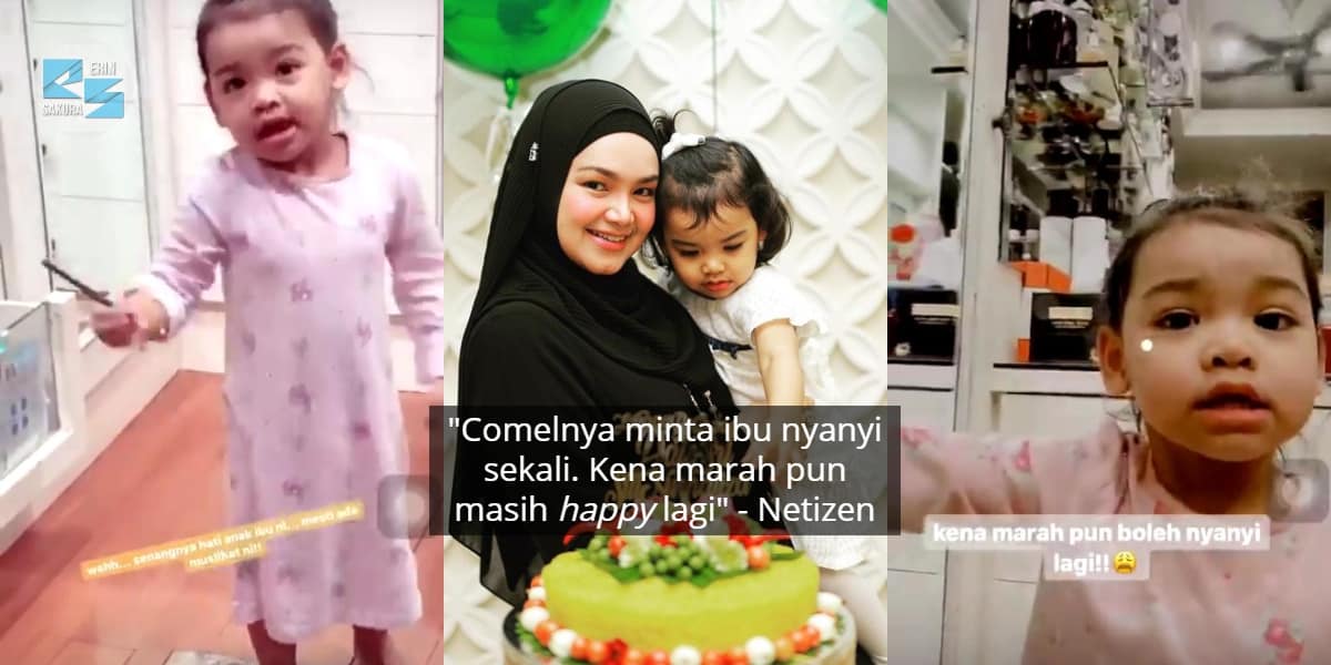 Sempat Ajak Nyanyi Sekali, Gelagat Aafiyah Lepas Kena Marah Memang Comel Habis
