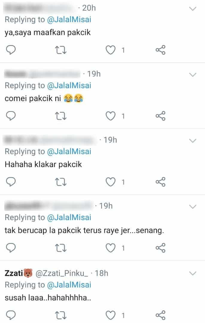 [VIDEO] Sampai Tersasul, Gelagat Pak Cik Bagi Ucapan Raya Buat Ramai Berdekah