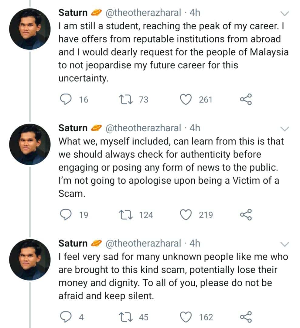 “Saya Takkan Minta Maaf Sebab..” – Pemuda Tampil Ulas Kontroversi Biasiswa NASA