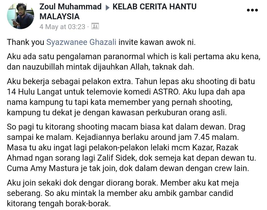 ‘Dia’ Boleh Pula Tumpang Sekaki Posing, Pelakon Extra Diganggu Ketika Shooting