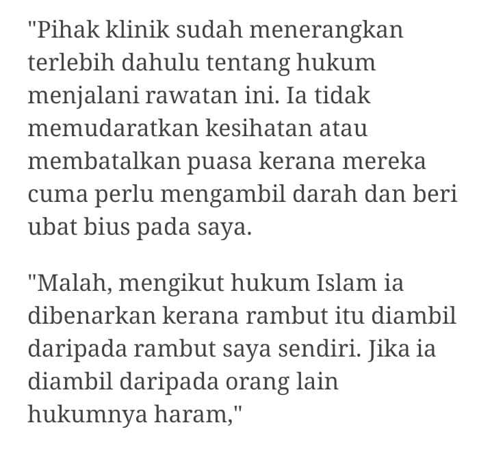Dikritik Sebab Buat Rawatan Rambut Masa Puasa, Ini Jawapan Zoey Rahman