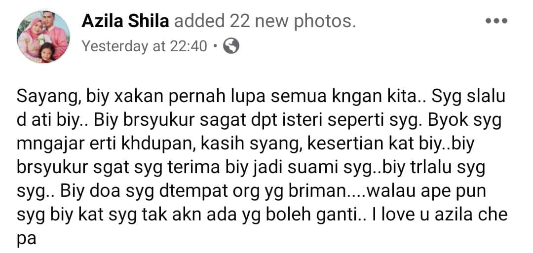 “Takkan Pernah Lupa Kenangan Kita..” – Suami Terduduk Hiba Di Sisi Jasad Isteri