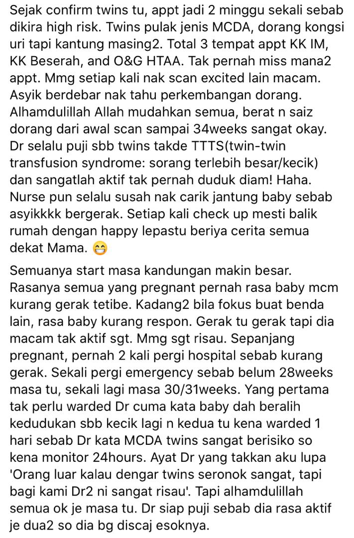 2 Hari Lagi Nak Sambut Baby Kembar, Tapi Allah Uji ‘Ambil’ Semula Serentak