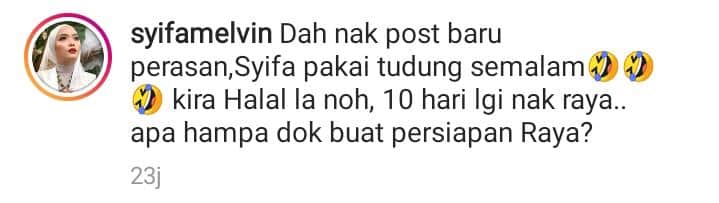 [FOTO] Solekan Dikatakan Tebal Macam ‘Bumi Jerebu’, Peminat Backup Syifa Melvin
