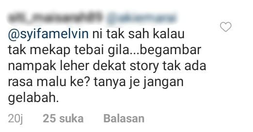 [FOTO] Solekan Dikatakan Tebal Macam ‘Bumi Jerebu’, Peminat Backup Syifa Melvin