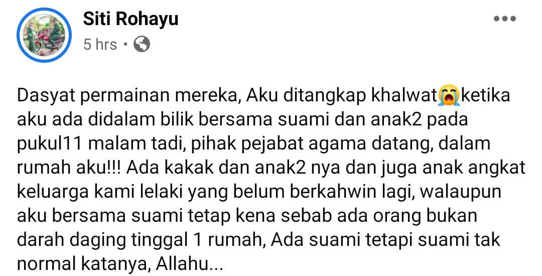 “Aku Tak Mampu Nak Teruskan Lagi..” -Isteri Lelaki OKU Kesal Dituduh Berkhalwat