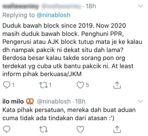 Tak Ada Siapa Berani Dekat, Pak Cik Tua Hidup Daif Setahun Lebih Di Parking PPR