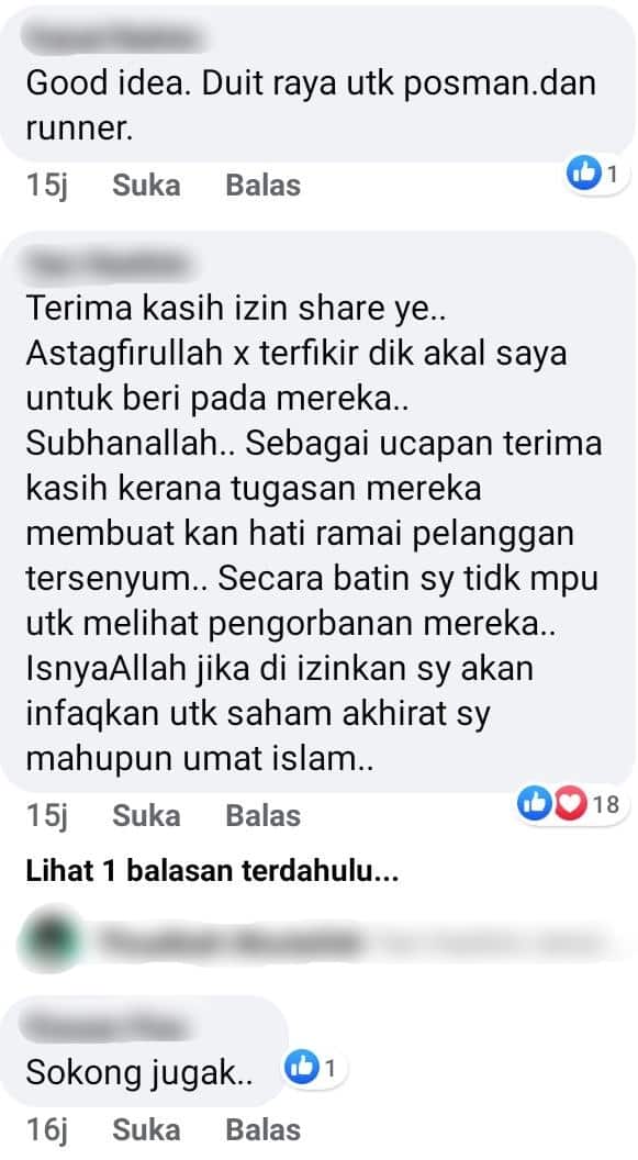 Mulia Sedekah Bulan Ramadan, Guru Ajak Hulur ‘Duit Raya’ Untuk Abang Posmen