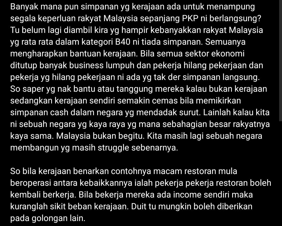 “Akan Rugi Berbilion, Kena Fikirkan Ekonomi” – Pengarah Nur Buka Mulut Isu PKPB