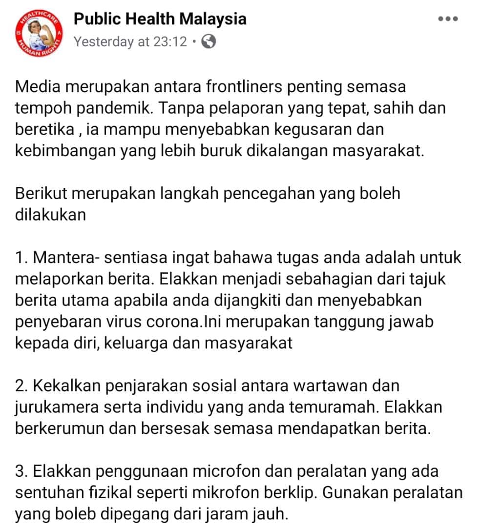 Buat Liputan Tapi Tak Jaga Jarak Sosial, Doktor Khuatir Wujud Kluster Wartawan