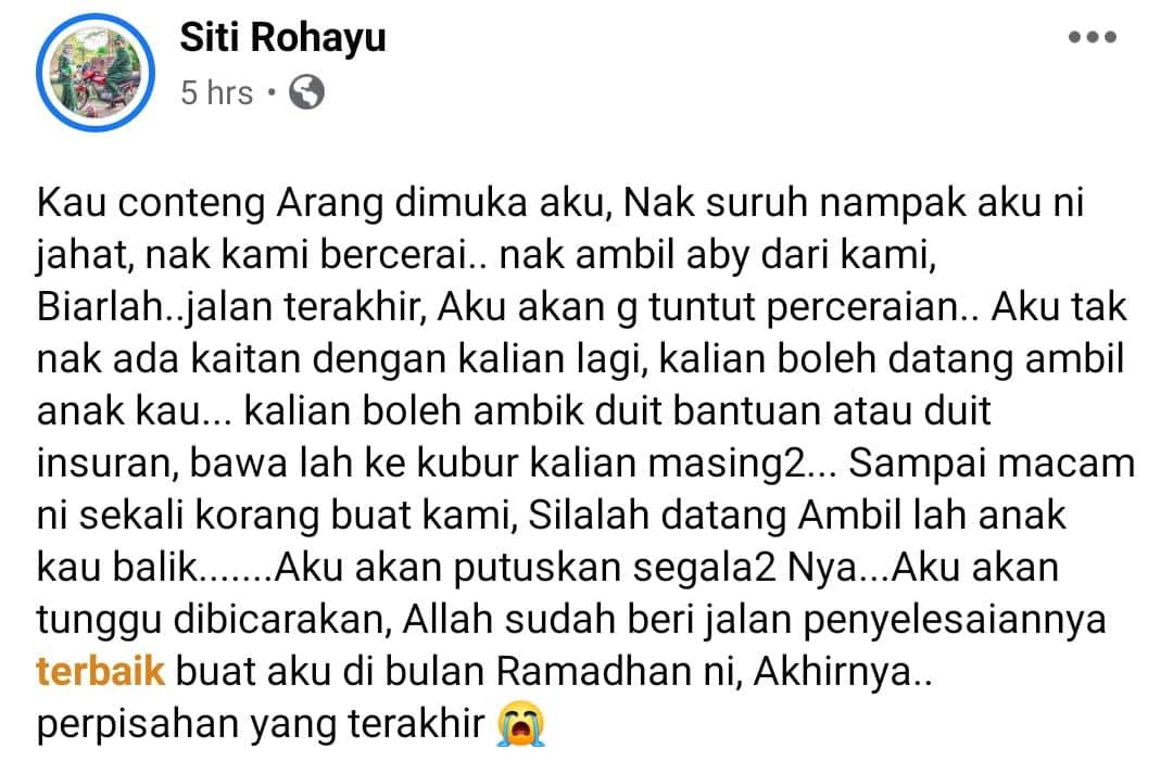 “Aku Tak Mampu Nak Teruskan Lagi..” -Isteri Lelaki OKU Kesal Dituduh Berkhalwat