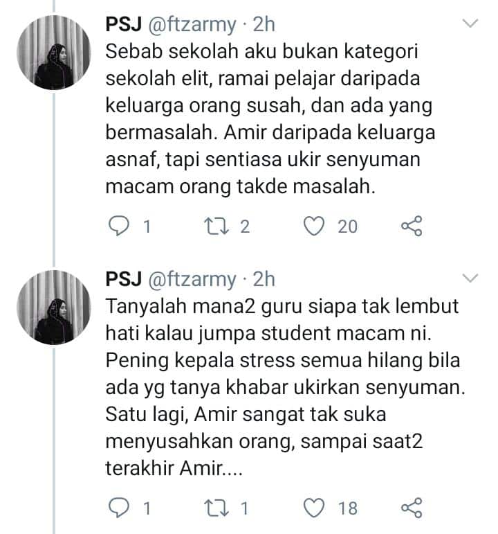 “Kematiannya Sungguh Luar Biasa” – Guru Luah Murid Titip Surat Sebelum ‘Pergi’