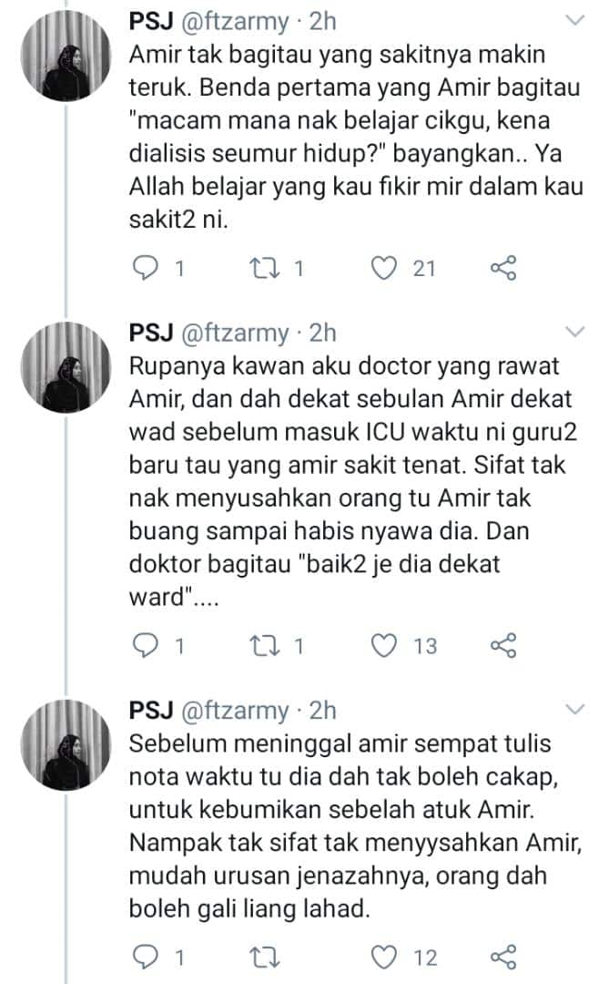 “Kematiannya Sungguh Luar Biasa” – Guru Luah Murid Titip Surat Sebelum ‘Pergi’