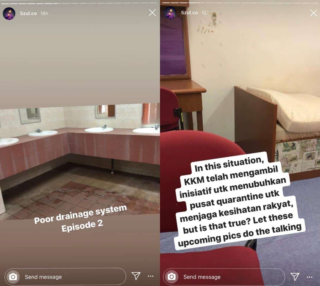 [FOTO] Tandas Berlumut Lendir, Pelajar Kecewa Kenang Situasi Pusat Kuarantin..