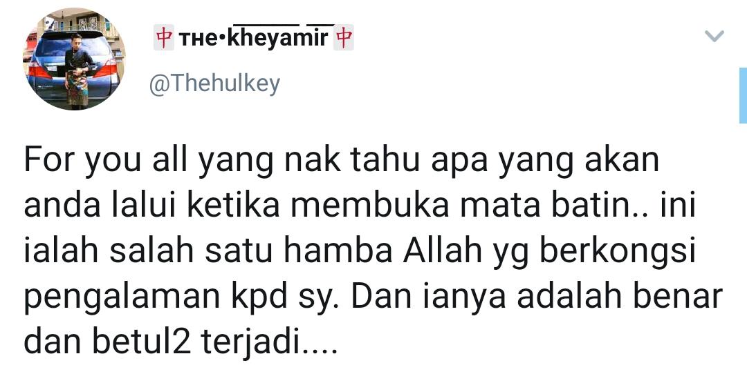 “Jangan Nak Main-Main..” -Pemuda Dedah Pengalaman Ngeri Lepas Buka ‘Mata Batin’