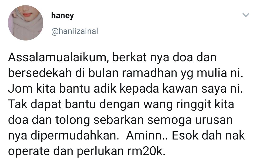 Anak Tahfiz Terbaring Kaku, Keluarga Buntu Fikirkan Kos Operation Hampir RM20K