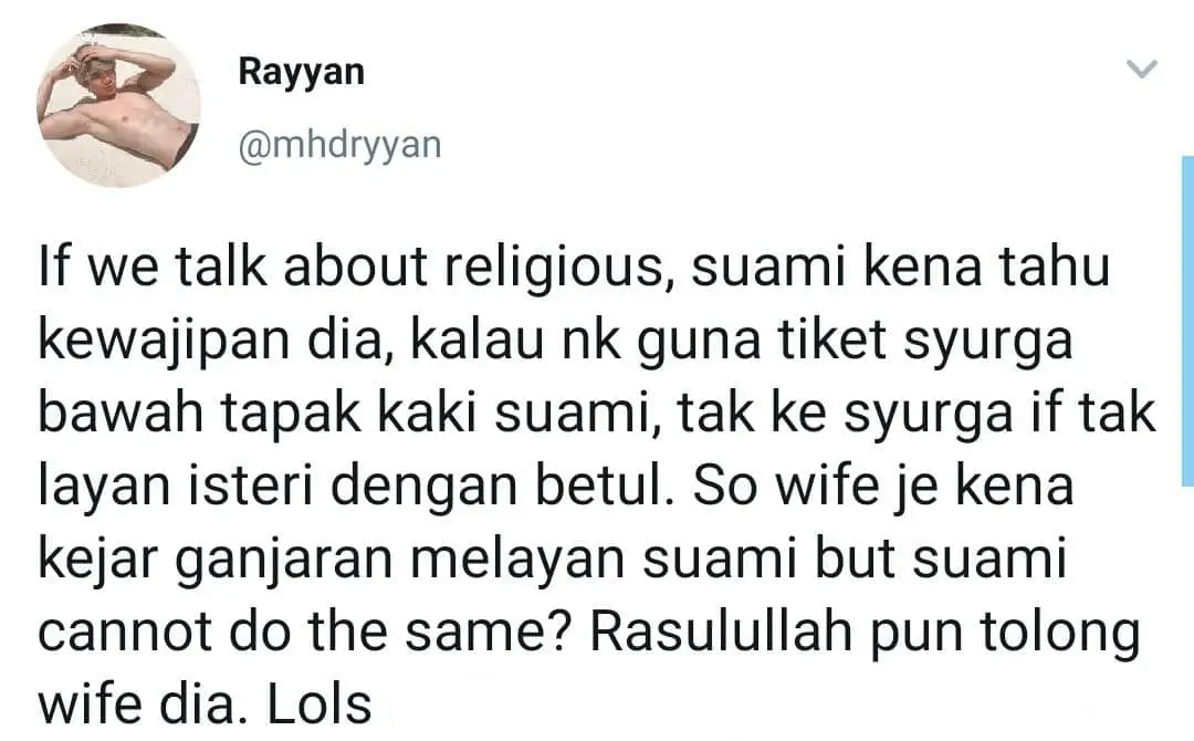 Demand Isteri Layan Macam Raja, Usahlah Guna ‘Tiket’ Syurga Di Tapak Kaki Suami