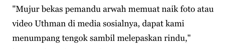 Hubungan Kakak Ipar Masih Keruh, Ali Puteh ‘Stalk’ Anak Buah Bagi Lepas Rindu