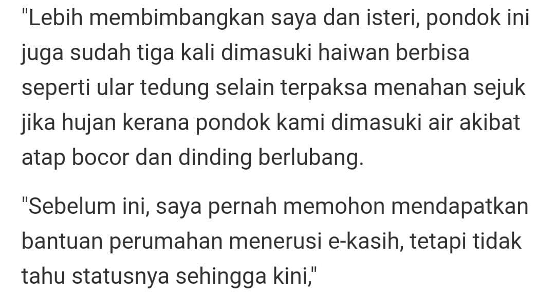 Enggan Susahkan Orang Lain, Kandang Lembu Jadi ‘Syurga’ Buat 5 Beranak Daif