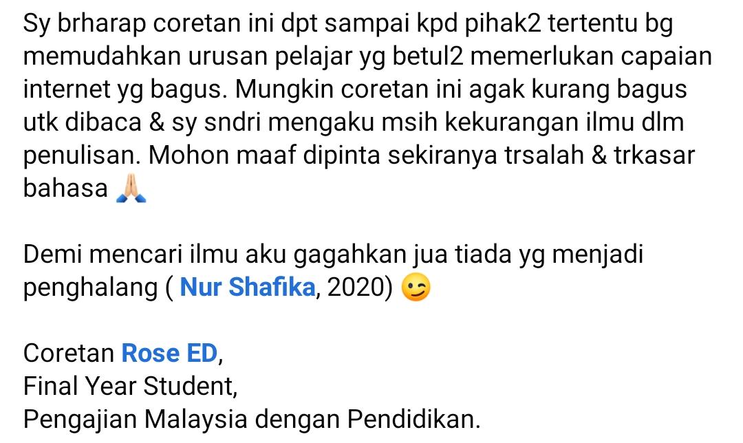 Pergi Pekan Telan Kos Banyak, Giliran Penuntut UPSI Pula Berkelambu Dalam Hutan
