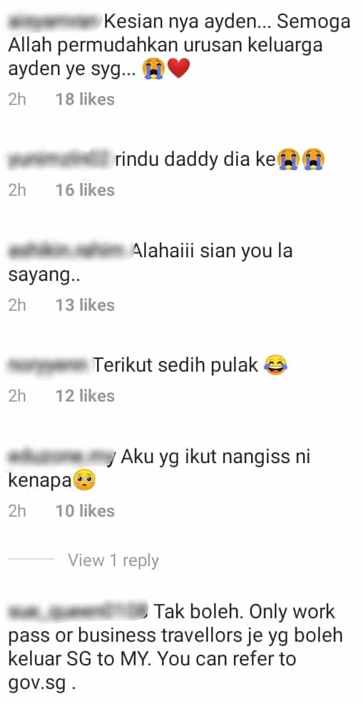 “Mau Masuk Singapore”- Dah Berbulan Tak Jumpa, Ayden Meraung Rindu Aliff Aziz